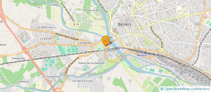 localisation de l'entreprise MADAME YASSINE HAMMANI  BEZIERS