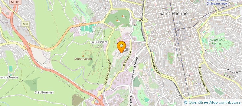 localisation de l'entreprise MADAME YASSMINE AHKAF  SAINT-ETIENNE