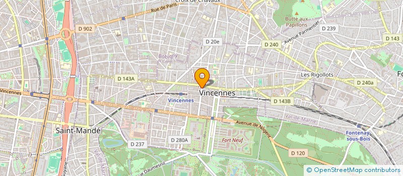 localisation de l'entreprise MADAME YAWA OCLOO à VINCENNES