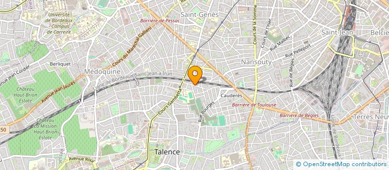 localisation de l'entreprise MADAME YAWEN FAN  TALENCE