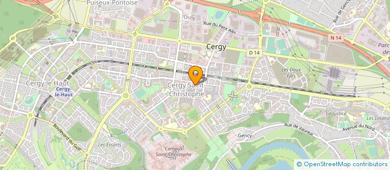 localisation de l'entreprise MADAME YAYA PATRICIA EKETEBI TALAKIAKU  CERGY