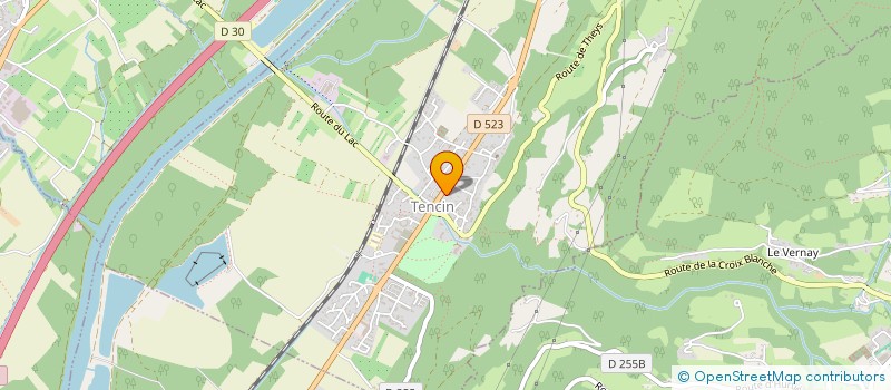 localisation de l'entreprise MADAME YAYE M'BAYE  TENCIN