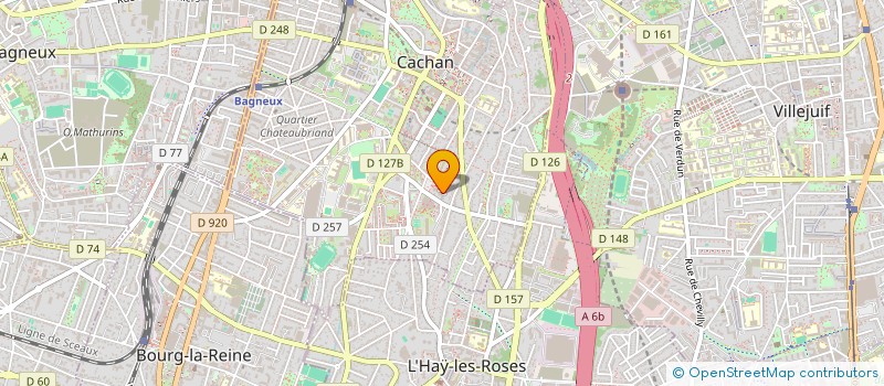 localisation de l'entreprise MADAME YAYE MBENGUE  CACHAN