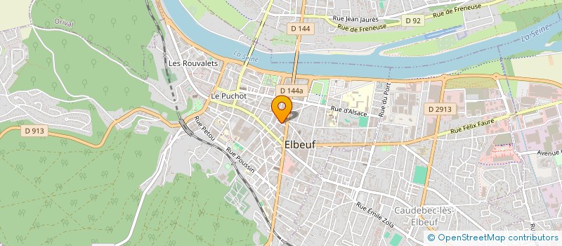 localisation de l'entreprise MADAME YAYE NDIAYE  ELBEUF