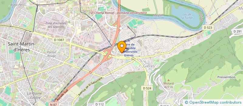 localisation de l'entreprise MADAME YE CHEN  GIERES