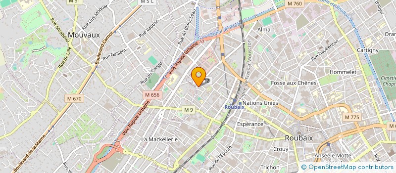 localisation de l'entreprise MADAME YEELENA DE BELS  VILLENEUVE-D'ASCQ