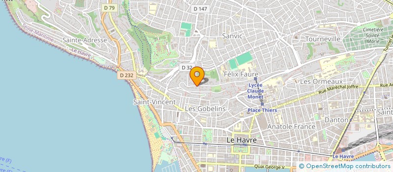 localisation de l'entreprise MADAME YEHUDITH KOVNATOR  LE HAVRE