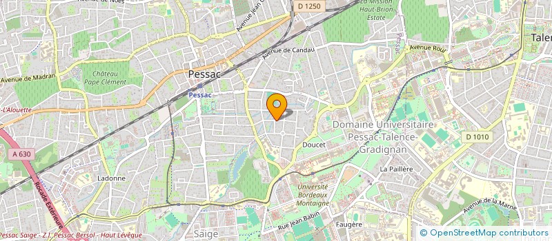 localisation de l'entreprise MADAME YELENA BORISOVA  PESSAC