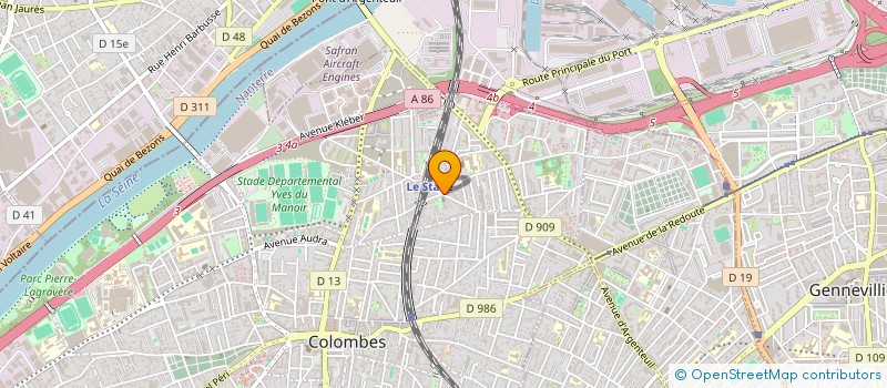 localisation de l'entreprise MADAME YELENA CORNET à COLOMBES