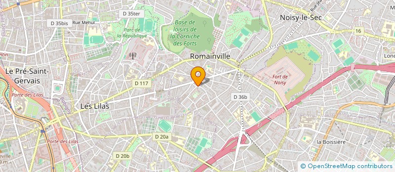 localisation de l'entreprise MADAME YELENA JOCOVIC à ROMAINVILLE