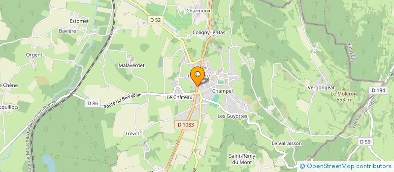 localisation de l'entreprise MADAME YELENA LE GUENNEC  COLIGNY