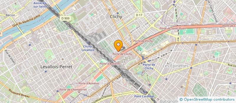 localisation de l'entreprise MADAME YELENA SHULBERG à CLICHY