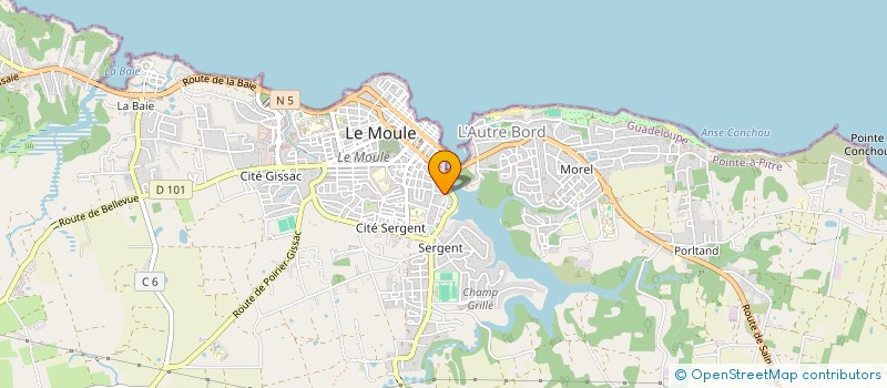 localisation de l'entreprise MADAME YELINDA MOUNSAMY à LE MOULE