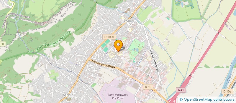 localisation de l'entreprise MADAME YELIZ AYDIN à CROLLES