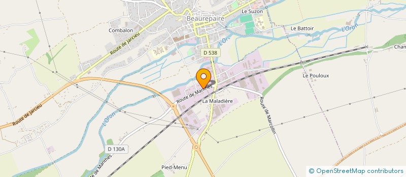 localisation de l'entreprise MADAME YELIZ CIVEZ à BEAUREPAIRE