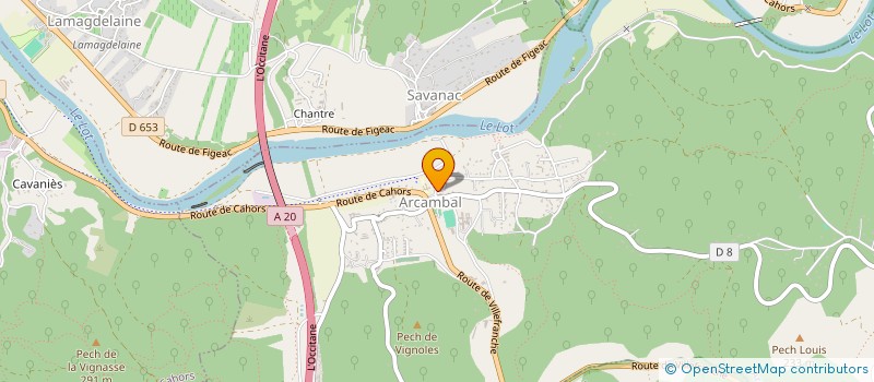 localisation de l'entreprise MADAME YELLIE-MARIE AOUANE  ARCAMBAL