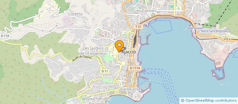 localisation de l'entreprise MADAME YENI ONDENO MPEMBA  AJACCIO