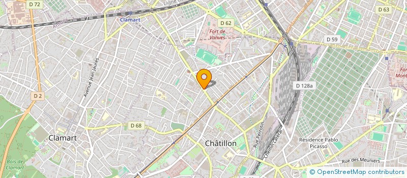 localisation de l'entreprise MADAME YENI RODAS GONZALEZ  CHATILLON