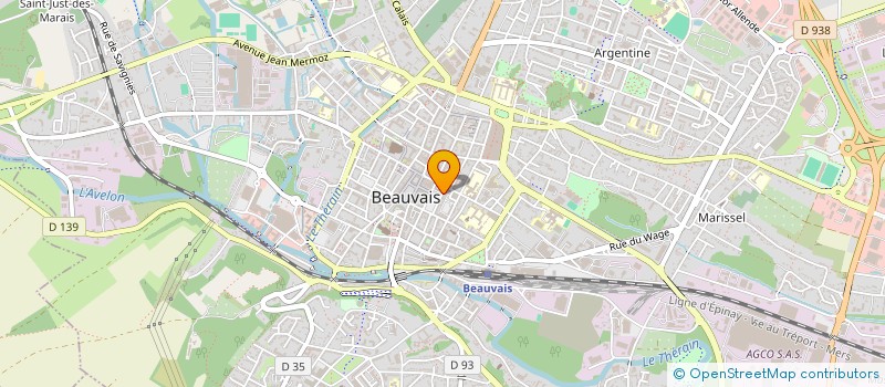 localisation de l'entreprise MADAME YENOUKOUNME HOUEWATONOU  BEAUVAIS