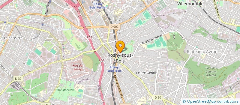 localisation de l'entreprise MADAME YESHIHAREG GESSESSE à ROSNY-SOUS-BOIS