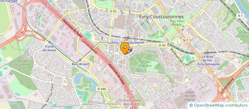 localisation de l'entreprise MADAME YESMA BRAHIMI  EVRY-COURCOURONNES