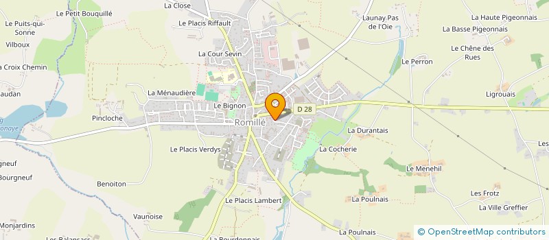 localisation de l'entreprise MADAME YESSEA MARLENE WOLO  ROMILLE