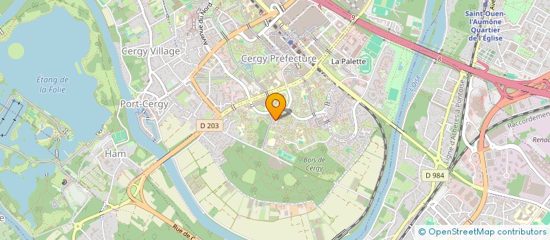 localisation de l'entreprise MADAME YESUWABA BAMAZI  CERGY