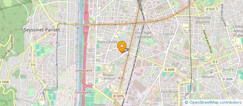 localisation de l'entreprise MADAME YETINNISSOUHO OUATTARA  GRENOBLE