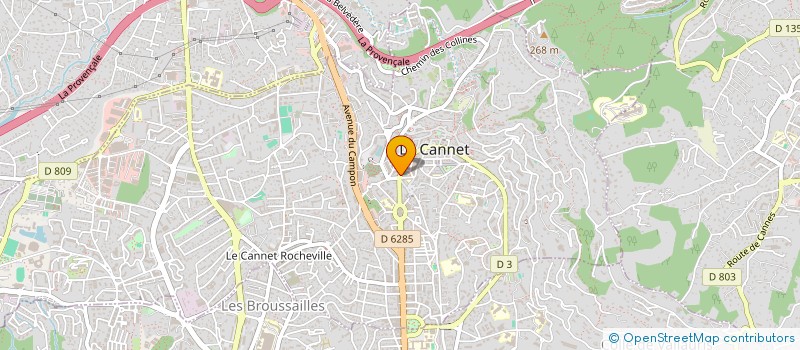 localisation de l'entreprise MADAME YEVA STELMAKH à LE CANNET