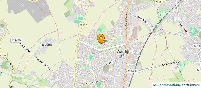 localisation de l'entreprise MADAME YHANTINE KIFUMBI ZUKA  WATTIGNIES