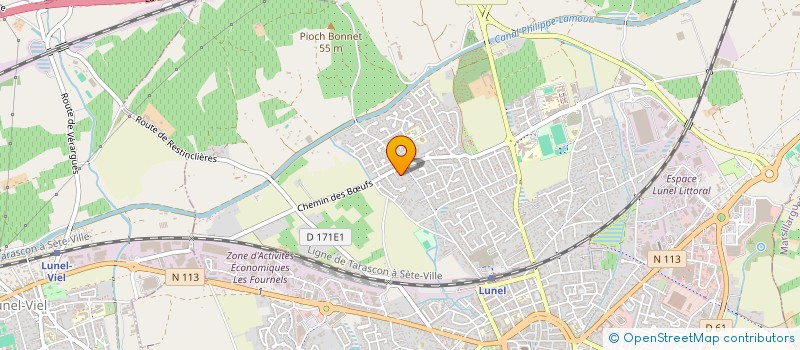 localisation de l'entreprise MADAME YHNDE DAOUDI  LUNEL