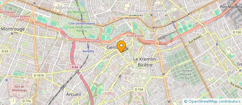 localisation de l'entreprise MADAME YI CAO  GENTILLY