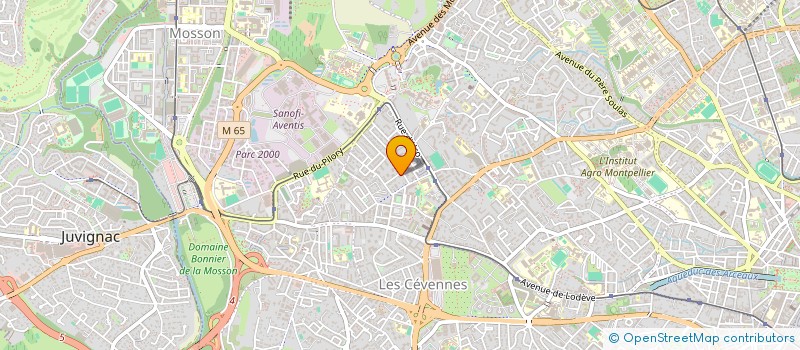localisation de l'entreprise MADAME YIBELCA MANON DE JESUS à MONTPELLIER