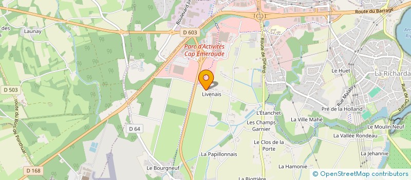 localisation de l'entreprise MADAME YICHEN HAO  PLEURTUIT