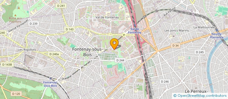 localisation de l'entreprise MADAME YIFAN ZHANG à FONTENAY-SOUS-BOIS