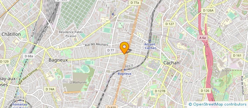 localisation de l'entreprise MADAME YIHAN WANG à BAGNEUX