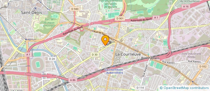 localisation de l'entreprise MADAME YIMENG LIN à LA COURNEUVE