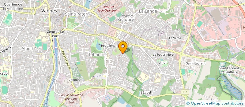 localisation de l'entreprise MADAME YING HUANG à VANNES