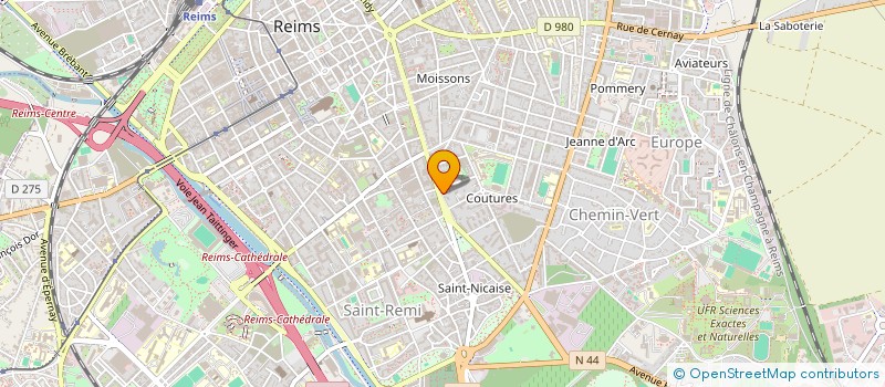 localisation de l'entreprise MADAME YINQING LI  REIMS