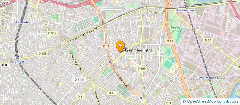 localisation de l'entreprise MADAME YIRIWA ZANO  GENNEVILLIERS