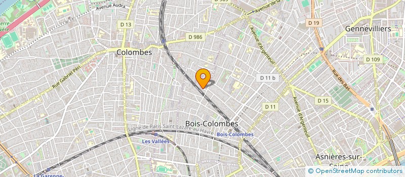 localisation de l'entreprise MADAME YLIANA BIBA à BOIS-COLOMBES