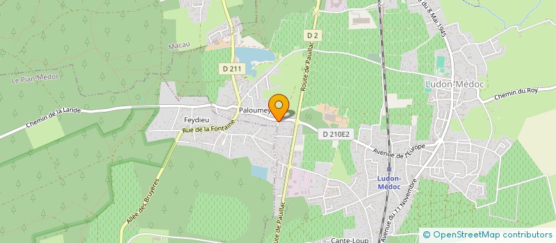 localisation de l'entreprise MADAME YLONA DUBOS  LUDON-MEDOC