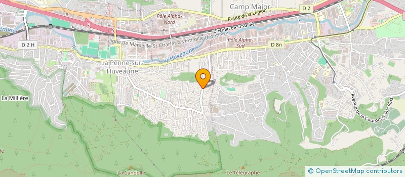 localisation de l'entreprise MADAME YLONA GUEZ  LA PENNE-SUR-HUVEAUNE