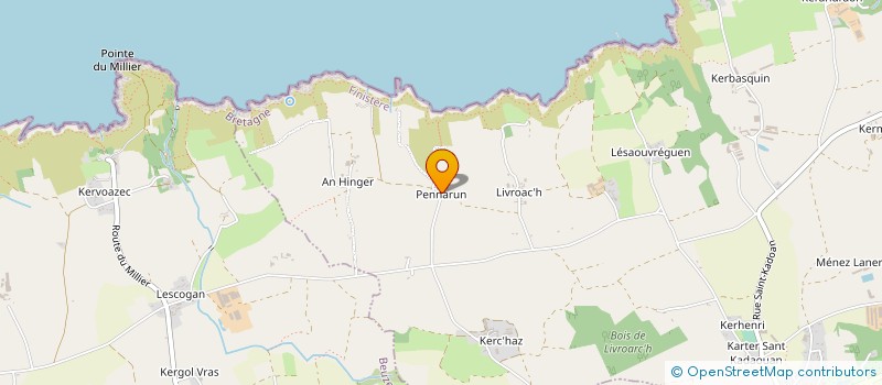 localisation de l'entreprise MADAME YLVA FOWLER à POULLAN-SUR-MER