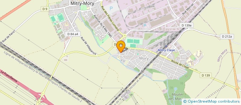 localisation de l'entreprise MADAME YMAN DARIN  MITRY-MORY