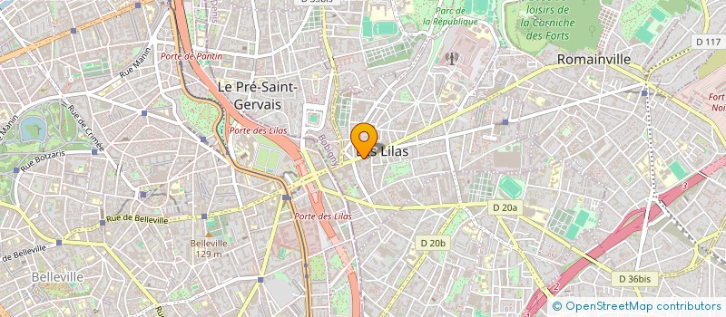 localisation de l'entreprise MADAME YNES ESSABAA à LES LILAS