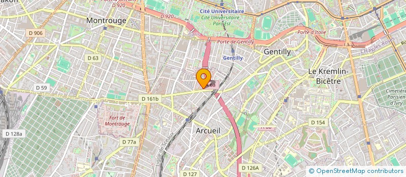 localisation de l'entreprise MADAME YNES VASSEUR  ARCUEIL