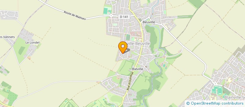 localisation de l'entreprise MADAME YNESS BOUAYAD FORTIN  BIEVILLE-BEUVILLE