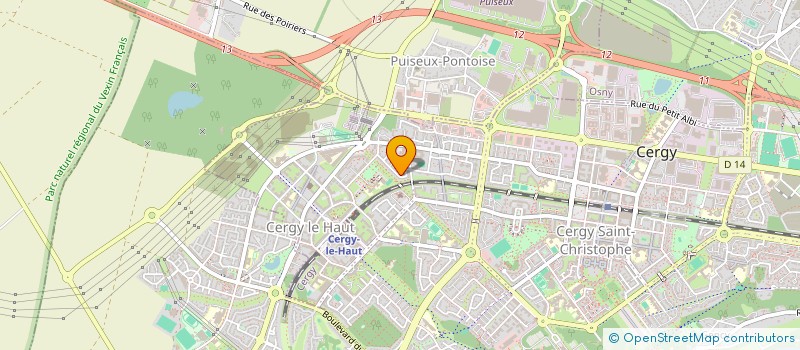 localisation de l'entreprise MADAME YOANA GARCIA GOMEZ  CERGY