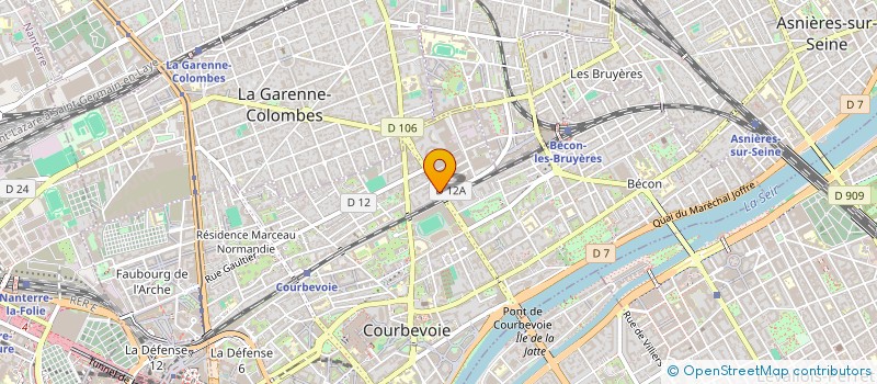 localisation de l'entreprise MADAME YOANNA MENDOMO EYA ANE à COURBEVOIE